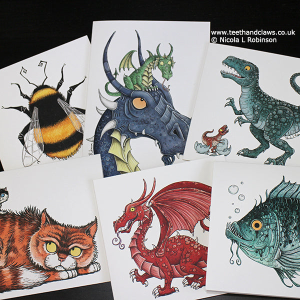 Father's Day Cards - Cards for Dad © Nicola L Robinson | Teeth and Claws