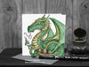 Green Dragon with Eggs Card © Nicola L Robinson | Teeth and Claws