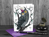 Gothic Owl Birthday Card © Nicola L Robinson | Teeth and Claws