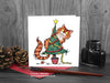 Cat Christmas Card - Chistmas Tree Cat © Nicola L Robinson | Teeth and Claws