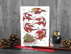 Red Dragon Christmas Cards - Set of 6 © Nicola L Robinson | Teeth and Claws