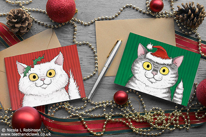Cat Christmas Card Giveaway...