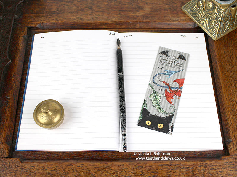 Blue Dragon notebook Journal UK @ Nicola L Robinson | Teeth and Claws