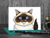 Cat Card - Birman Cat © Nicola L Robinson | Teeth and Claws