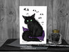 Gothic Black Cat Card © Nicola L Robinson | Teeth and Claws