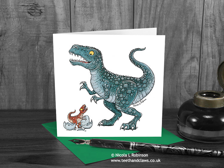 Dinosaur Card - T Rex Dad Card