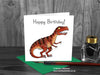Dinosaur Birthday Card - T rex © Nicola L Robinson | Teeth and Claws
