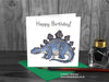 Dinosaur Happy Birthday Card - Stegosaurus © Nicola L Robinson | Teeth and Claws