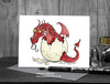 Red Dragon New Baby Card © Nicola L Robinson | Teeth and Claws