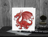 Welsh Dragon Greeting Card © Nicola L Robinson | Teeth and Claws