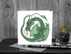 Dragon Greeting Card - Green Horned Dragon © Nicola L Robinson | Teeth and Claws