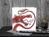 Red Fire Dragon Greeting Card © Nicola L Robinson | Teeth and Claws