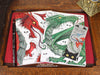 Red Green Dragon Note Books Journal Made in the UK © Nicola L Robinson | Teeth and Claws