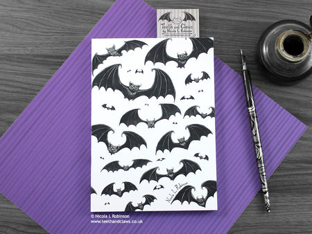 Gothic_Bats_Notebook www.teethandclaws.co.uk © Nicola L Robinson