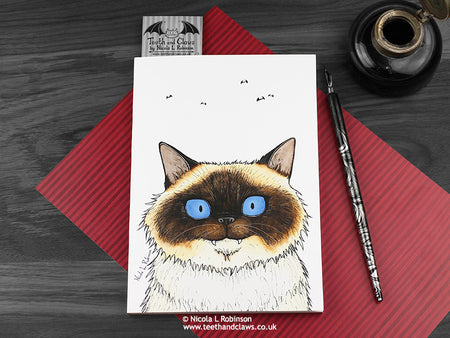 Birman Cat Notebook www.teethandclaws.co.uk © Nicola L Robinson