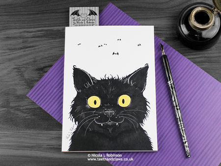 Black Cat Notebook www.teethandclaws.co.uk © Nicola L Robinson