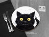 Black Cat place mat © Nicola L Robinson | www.teethandclaws.co.uk