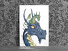 Dragon Nursery Art Print - Daddy Dragon © Nicola L Robinson | Teeth and Claws www.teethandclaws.co.uk