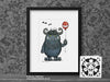 Monster Nursery Art Print © Nicola L Robinson | Teeth and Claws www.teethandclaws.co.uk