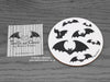 Gothic bats coaster © Nicola L Robinson | www.teethandclaws.co.uk