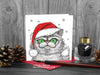 Cat Christmas Card - Santa Cat © Nicola L Robinson | Teeth and Claws
