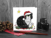 Cat Christmas Card - Cat in a Santa Hat © Nicola L Robinson | Teeth and Claws