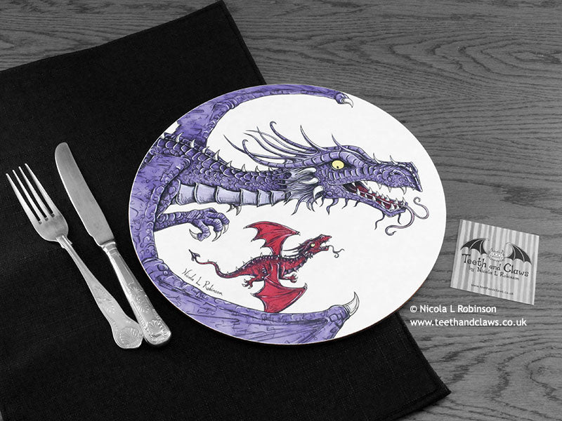 Dragon Place mat - Flying Dragons