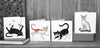 Four Katzenworld Cats Cat Cards © Nicola L Robinson | Teeth and Claws
