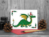 Dragon Christmas Card - Green Dragon © Nicola L Robinson | Teeth and Claws