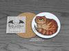 Cat Coaster - Persian Cat © Nicola L Robinson | www.teethandclaws.co.uk
