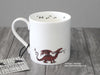 Dragon mug. English Fine Bone China Mother Dragon © Nicola L Robinson | Teeth and Claws
