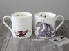 Dragon mug. English Fine Bone China Mother Dragon © Nicola L Robinson | Teeth and Claws