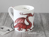 Welsh Dragon Mug - English Bone China Mug © Nicola L Robinson | Teeth and Claws