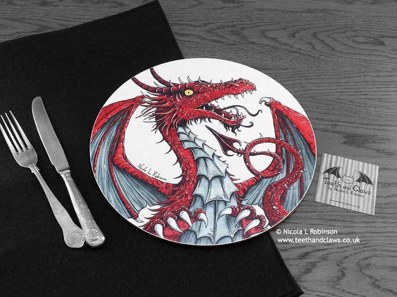 Dragon place mat © Nicola L Robinson | www.teethandclaws.co.uk