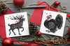 Gothic Christmas Cards - Set of 6 © Nicola L Robinson | Teeth and Claws