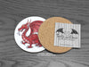 Welsh Dragon Coaster back | © Nicola L Robinson | www.teethandclaws.co.uk