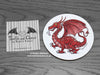Welsh Dragon Coaster | © Nicola L Robinson | www.teethandclaws.co.uk