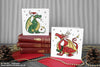 Dragon Christmas Card - Red Welsh Dragon - Square © Nicola L Robinson | Teeth and Claws