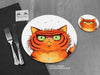 Persian Cat place mat © Nicola L Robinson | www.teethandclaws.co.uk