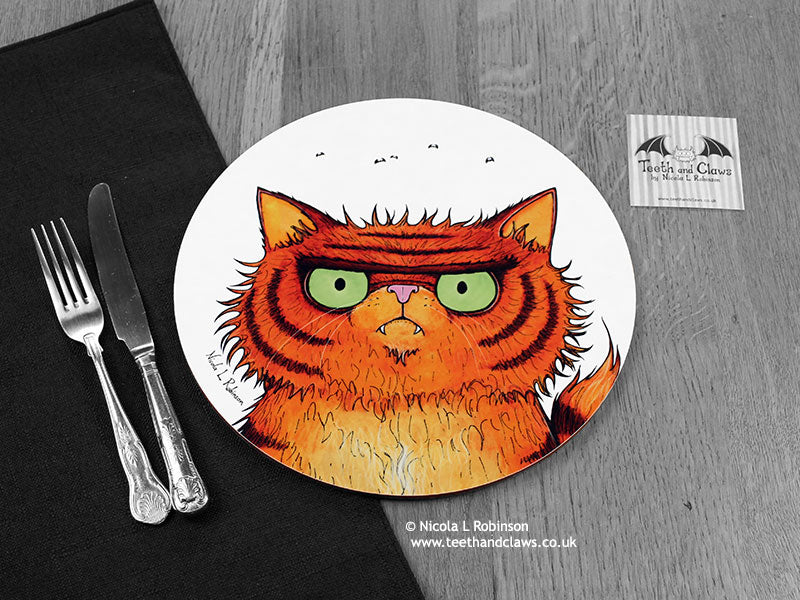 Persian Cat place mat © Nicola L Robinson | www.teethandclaws.co.uk